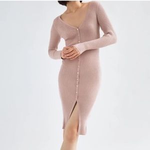 Aritizia Avalon Fawn Pink dress xxsmall